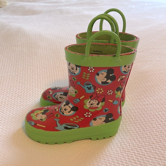 Disney Shoes Minnie Mouse Mickey Mouse Rain Boots Toddler Size 5 Size 6 Poshmark